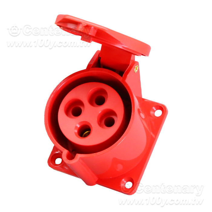 工業插座連接器-4芯32A/415V防水防塵IP44級 暗裝 - 164997 產品圖片