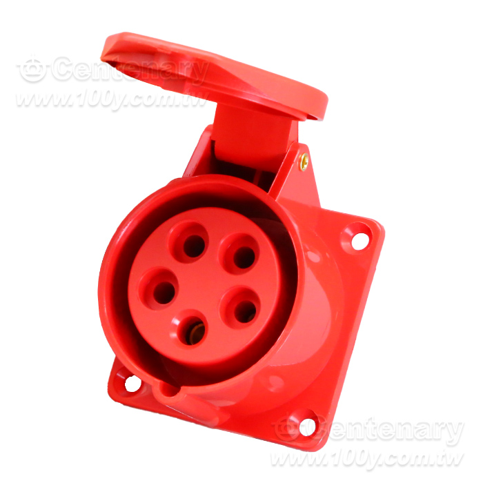 工業插座連接器-5芯16A/415V防水防塵 IP44級 暗裝 - 164998 產品圖片