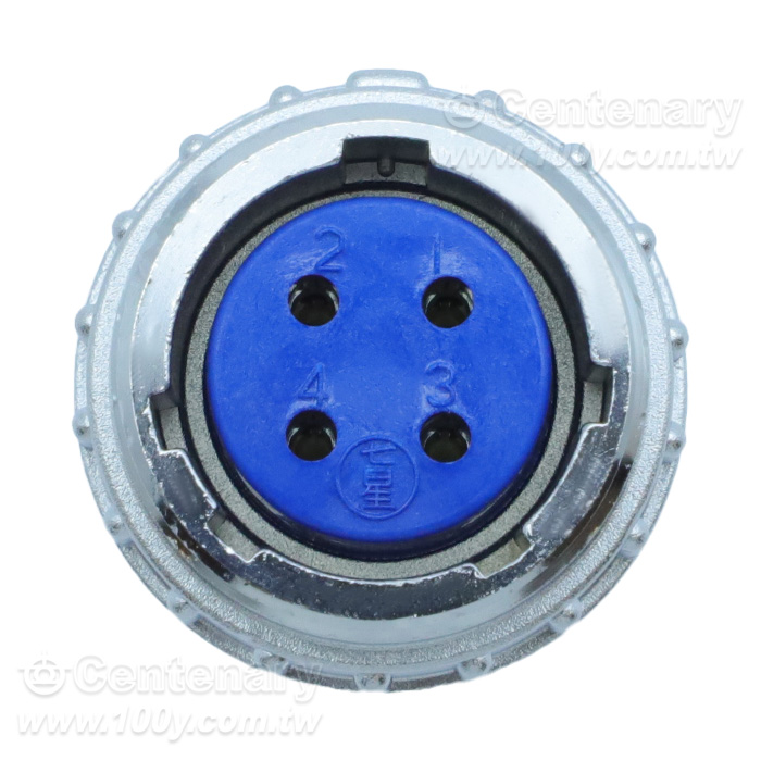 七星航空插头 4P母頭 10A/250V - 164265 產品圖片