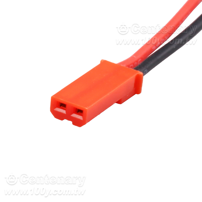 SYP2.5mm 2P 紅色 公頭頭連接線 長100mm - 165085 產品圖片