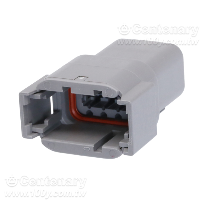 8P公插頭 灰色 P:3.81mm - 165402 產品圖片
