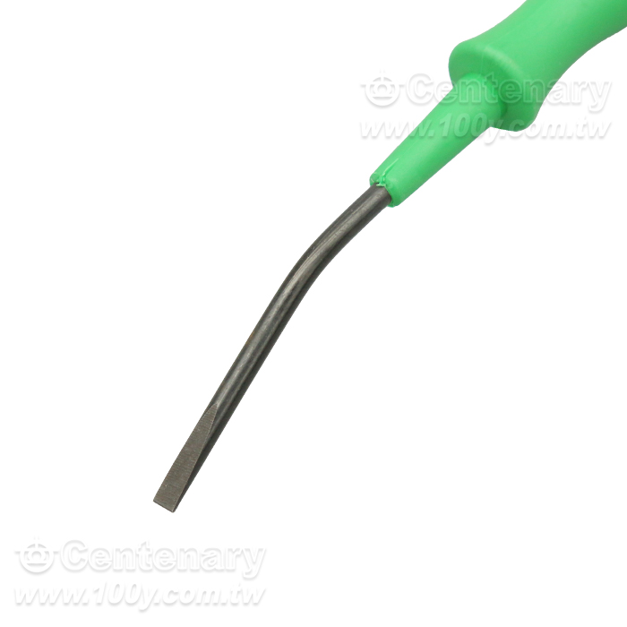 Operating Tool; Blade: 2.5*0.4mm; With a Partially Insulated Shaft; Angled;Short - 91990 Product Image