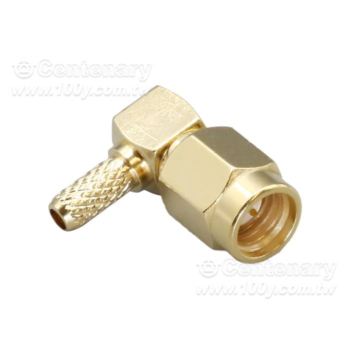 SSMA-C-JW-1.5 SSMA彎公頭直角壓接50-1.5/RG316線 - 165492 產品圖片