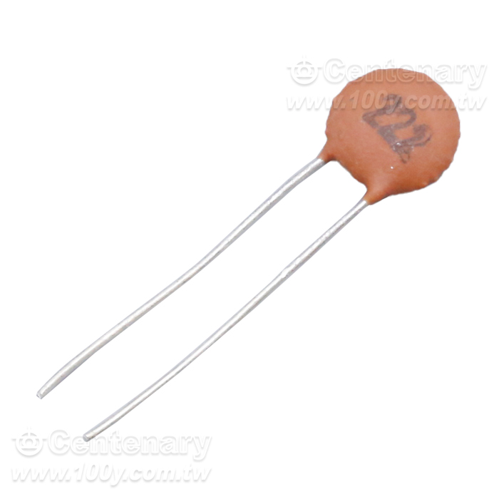 0.0022uF Radial Ceramic Disc Capacitor - 165465 Product Image
