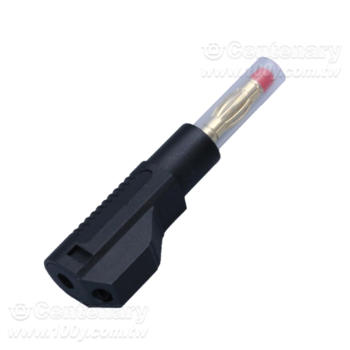 4mm鍍金香蕉插頭 56mm 32A/600V 黑色 - 150583 產品圖片