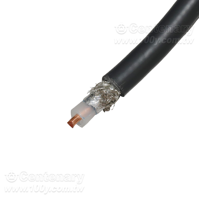 Belden 50 Ohm Wireless Transmission Coax, RG-8, 10 AWG Solid BC, Foil + 90% - 164650 Product Image
