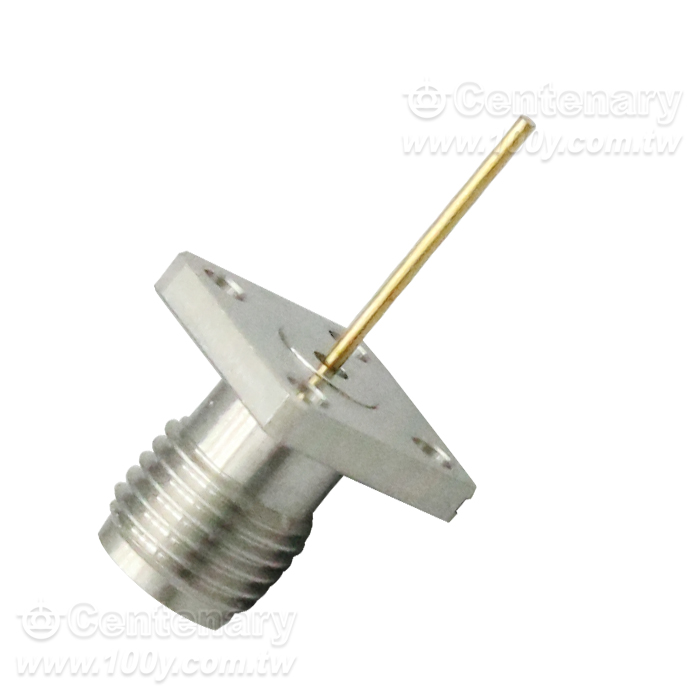 2.92mm Jack SQ 9.5mm 4 hole Flange With Round Contact - 96986 Product Image