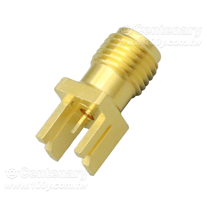2.92mm Jack PCB Mount End Launch With Tab Contact - 96988 產品圖片
