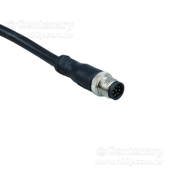 Straight Needle In The First Four Male Head _M12 Waterproof Sensor Cable - 165819 Product Image