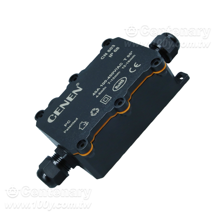 PC阻燃室戶外防水接線盒          尺寸：120*70*48MM 3孔 - 165976 產品圖片