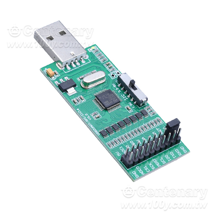 USB轉SPI  IIC I2C 1.8-5V 多壓版 - 165951 產品圖片