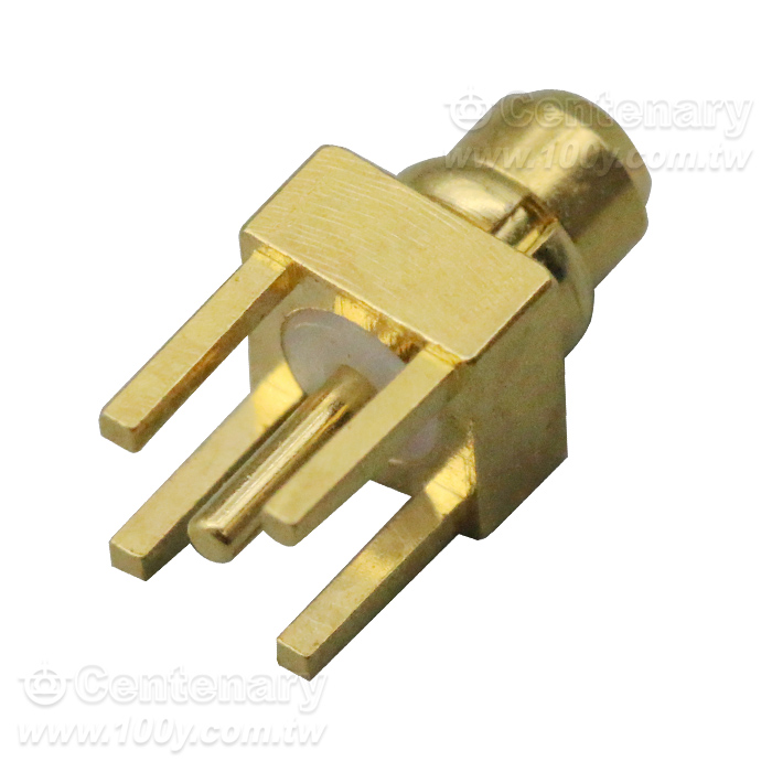 MMCX Plug PCB Mount With Round Contact - 98251 Product Image