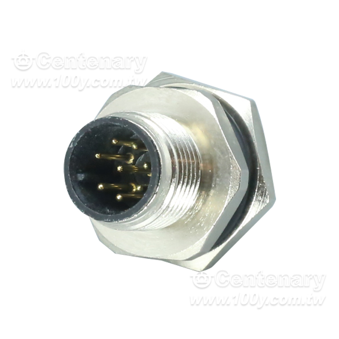 Solder 8P Male Socket_M16 Sensor Waterproof Connector - 166096 Product Image
