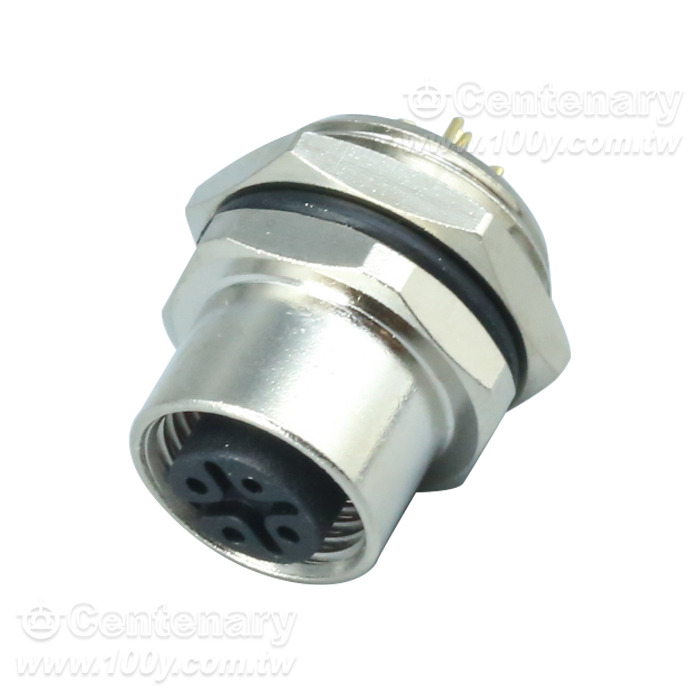 M12 Female Socket_M12 Sensor Waterproof Connector - 166100 Product Image