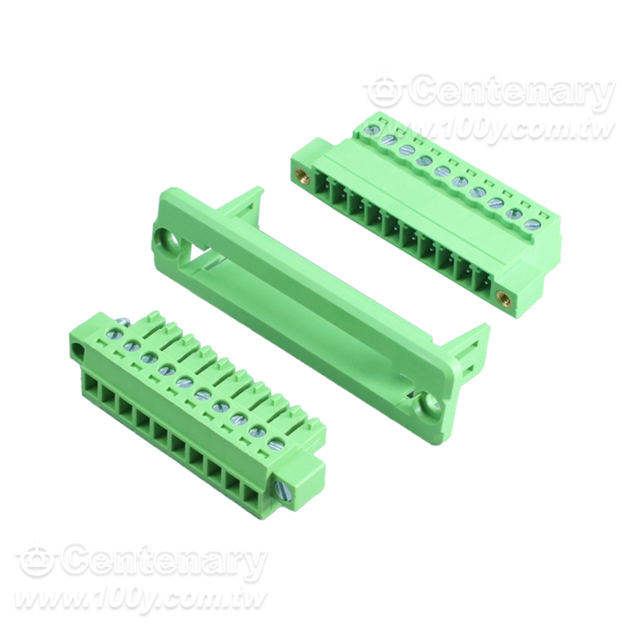 12P 公/母對接頭帶法蘭 P:3.81MM - 166158 產品圖片