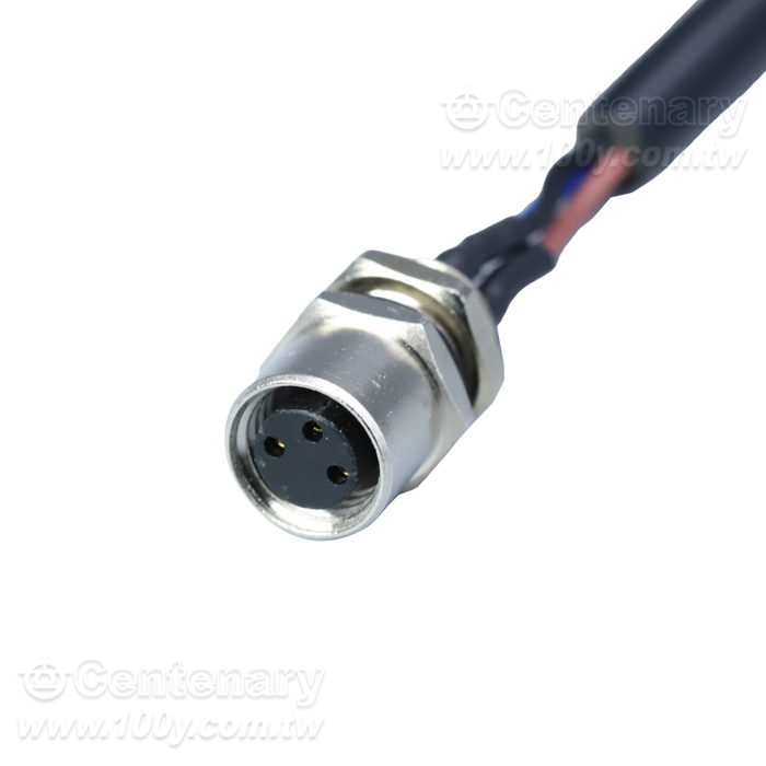 Solder 3P Female Socket_M8 Sensor Waterproof Connector - 145748 Product Image