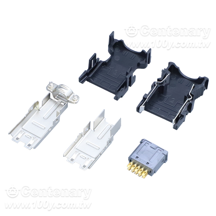 10P male connector welding type - 166425 Product Image