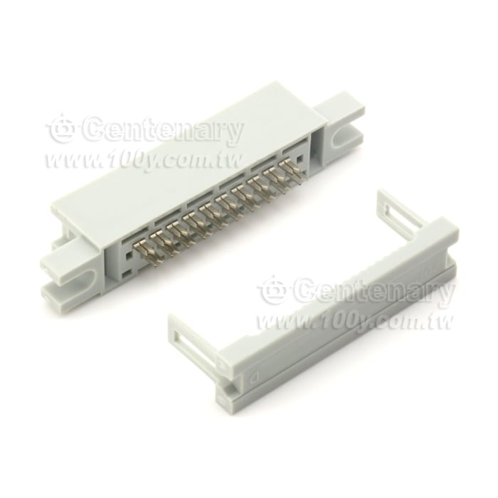 14P簡易壓排公頭 P:2.54mm (定位孔) - 30386 產品圖片