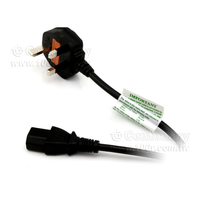 Power Cord  K+Fused 18AWG(0.75mm2) - 14205 Product Image