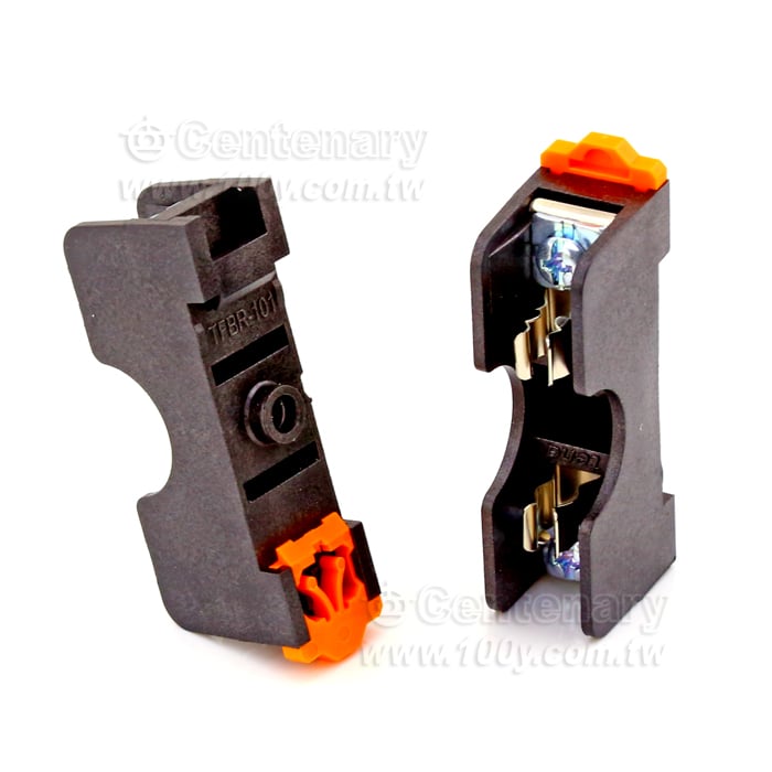 軌道保險絲座10A/ 250V1P【ROHS】 - 14224 產品圖片