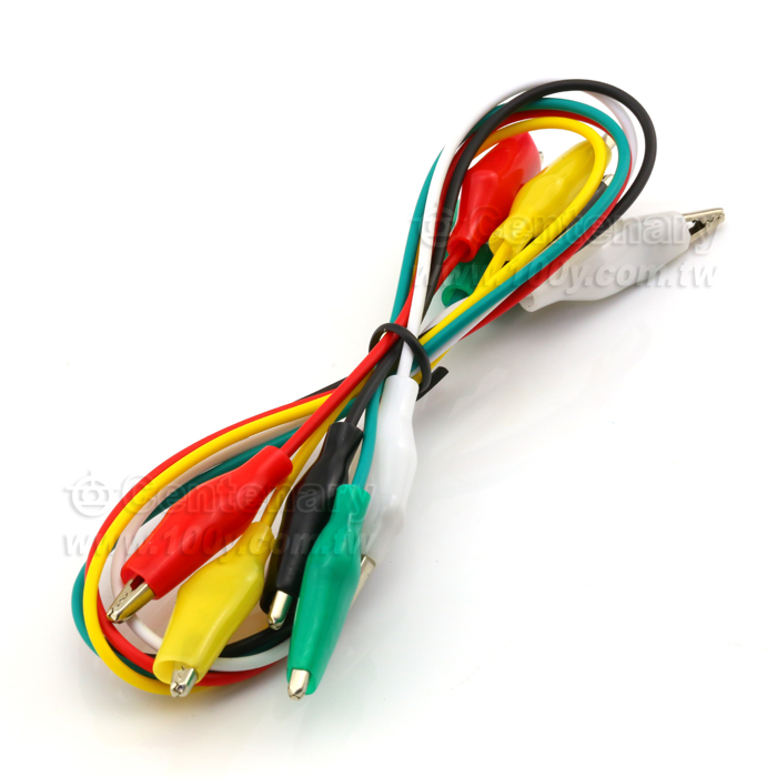 Test Leads with  Miniature Insulated Crocodile Clip Plugs at Each End - 3583 Product Image