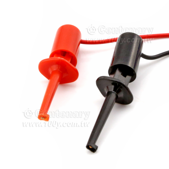 Test Leads with  Miniature Clip-On Plugs at Each End (Red+Black) - 3647 Product Image