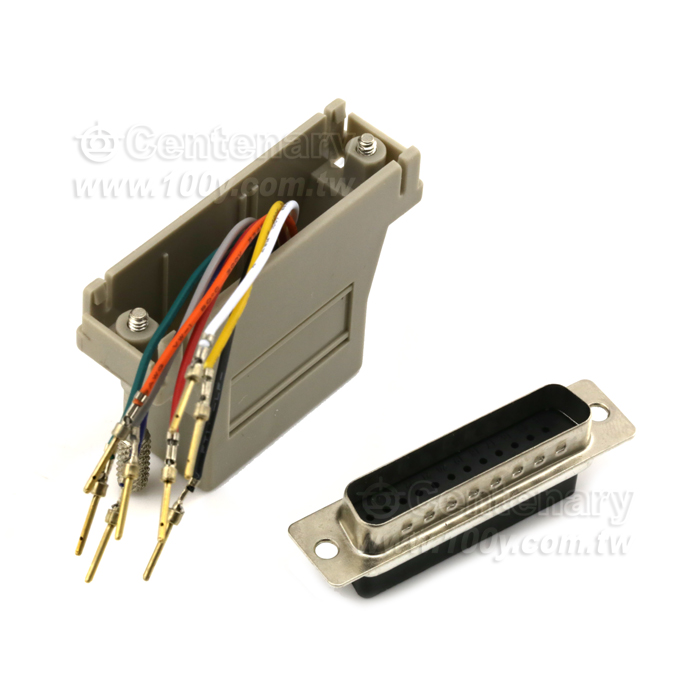 RS232-25M(公)/RJ45 8P8C - 3839 產品圖片