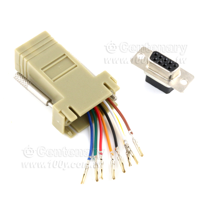RS232 9F(母)-RJ45 8P8C - 3838 產品圖片