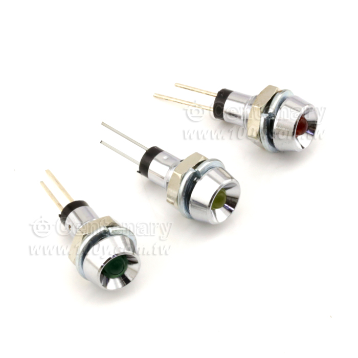黃色 M6 LED指示燈Φ3mm 2V - 8159 產品圖片