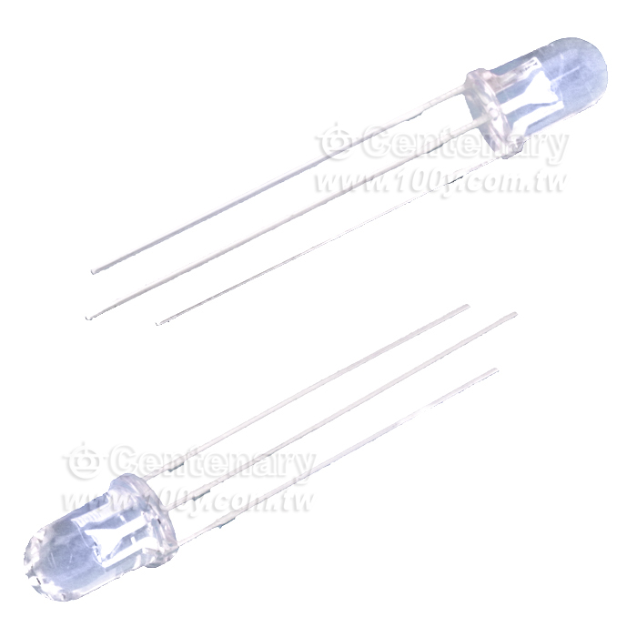 3mm紅藍雙色LED，透明膠體，共陽 - 101792 產品圖片