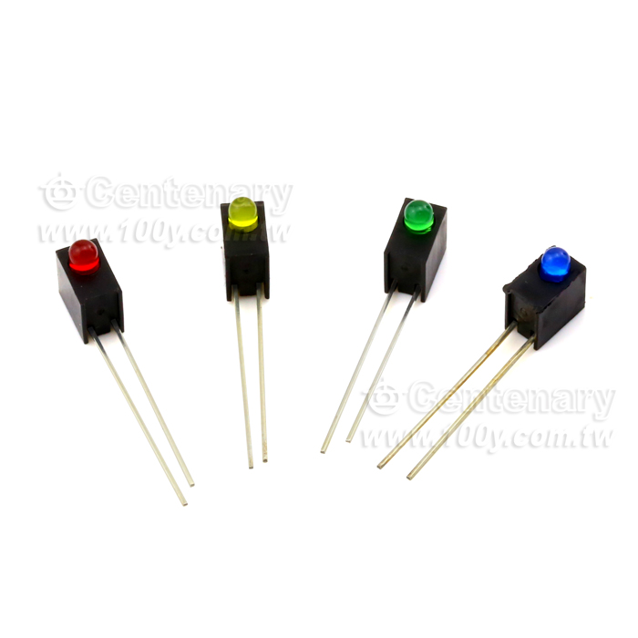 3mm單顆LED含座子，綠發綠光 - 102203 產品圖片
