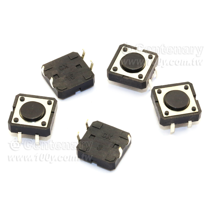 輕觸開關 12*12*4.3mm (無鉛) - 97677 產品圖片