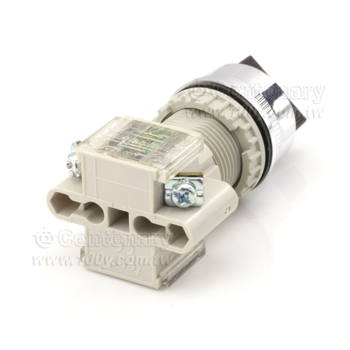 φ22選擇開關1A1B 二段90度黑色(ROHS) - 43957 產品圖片