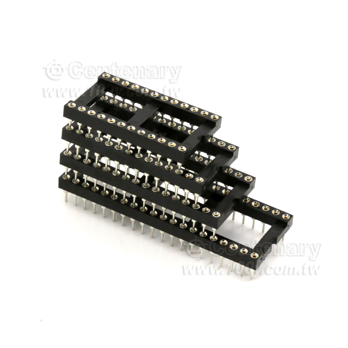 24P Machine Tooled Low Profile Gold Plated IC Sockets - 3314 Product Image
