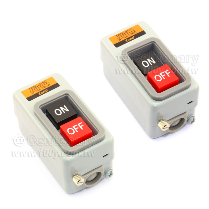 動力押扣開關 3P/15A/2.2KW (ROHS) - 9834 產品圖片
