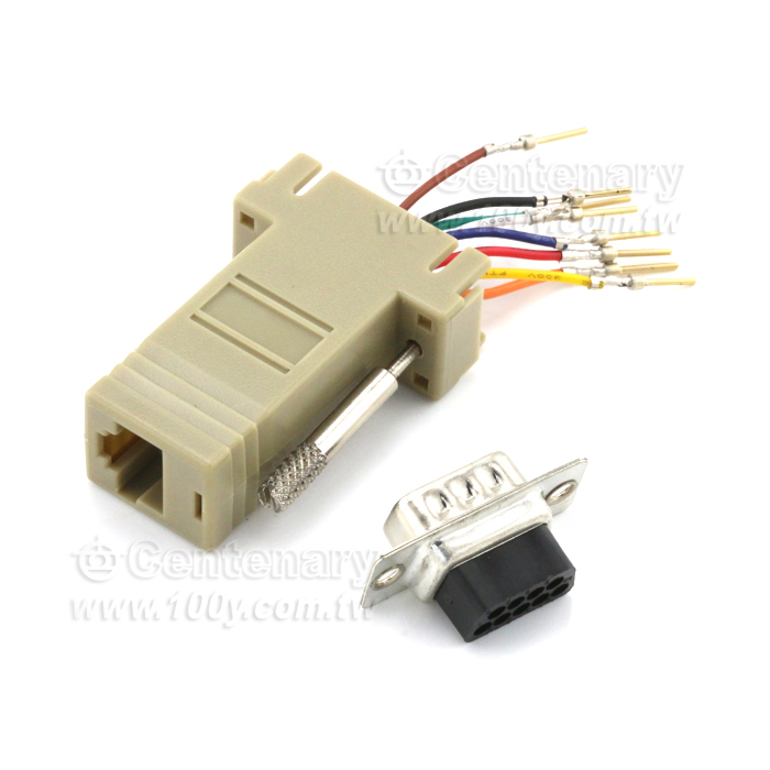 RS-232 9M/RJ45 8P8C Modular Adaptors - 3399 Product Image