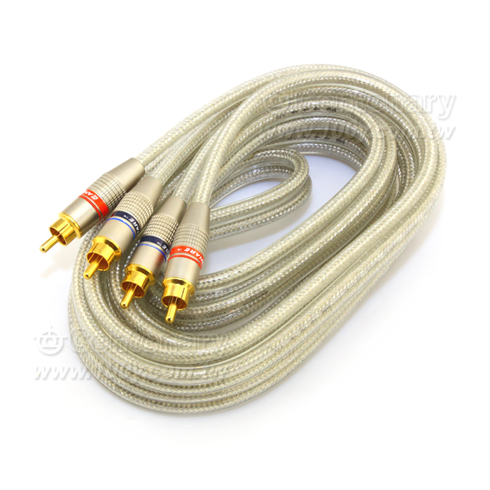 2+2RCA  Silver-Plated Cable - 6883 Product Image