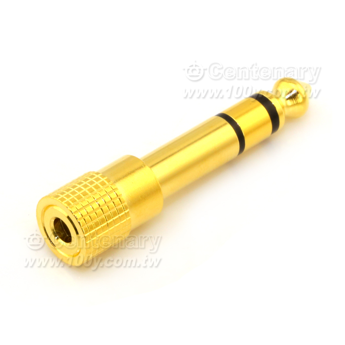 M6.3mm To F3.5mm Stere Adaptor(Gold-Plated) - 8080 Product Image