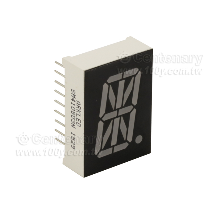 0.5英吋一位米字管，紅色，共陽 - 102251 產品圖片