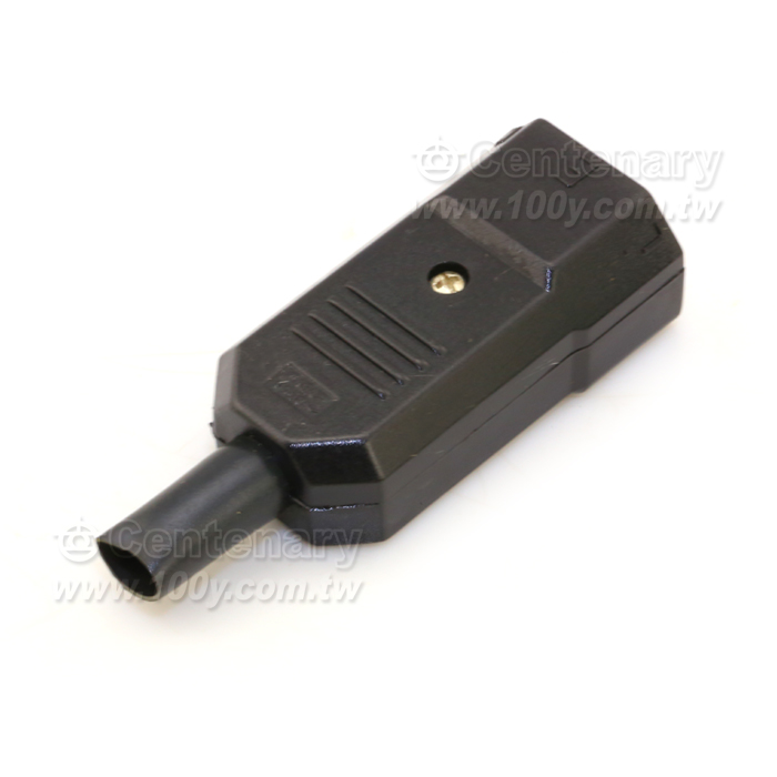 3-Conductor AC Power Rewireable Cable Connector - 10016 Product Image
