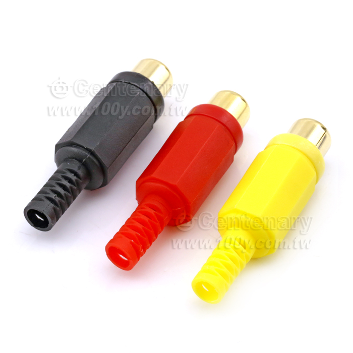 RCA Gold-Plated Adaptor With Cable Clamp - 10107 Product Image