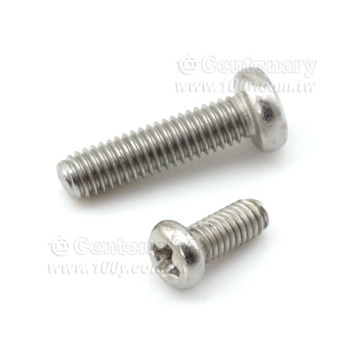 ⊕字不銹鋼圓頭平尾螺絲 M6*14mm - 121696 產品圖片