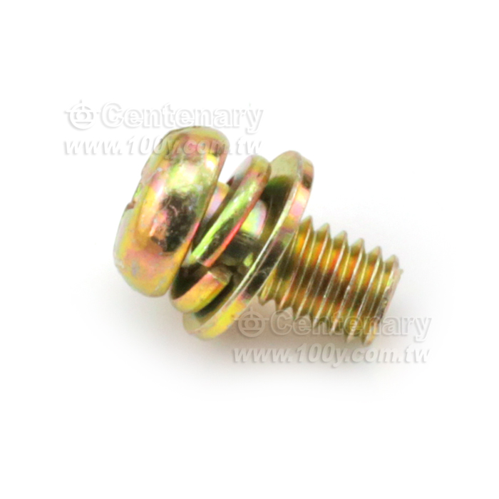 Pan Head-Machine Screws + Washer +  Spring Washer - 23097 Product Image