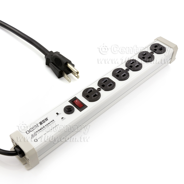 六孔防火防雷電源突波保護插座 - 10748 產品圖片