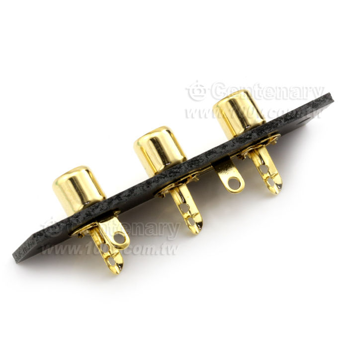 PU+RCA Gold-Plated Sockets 3P - 11809 Product Image