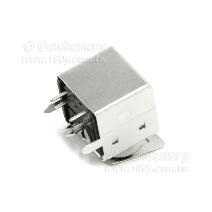 Shielded Double mini-DIN  PCB Mount Socket - 12220 Product Image