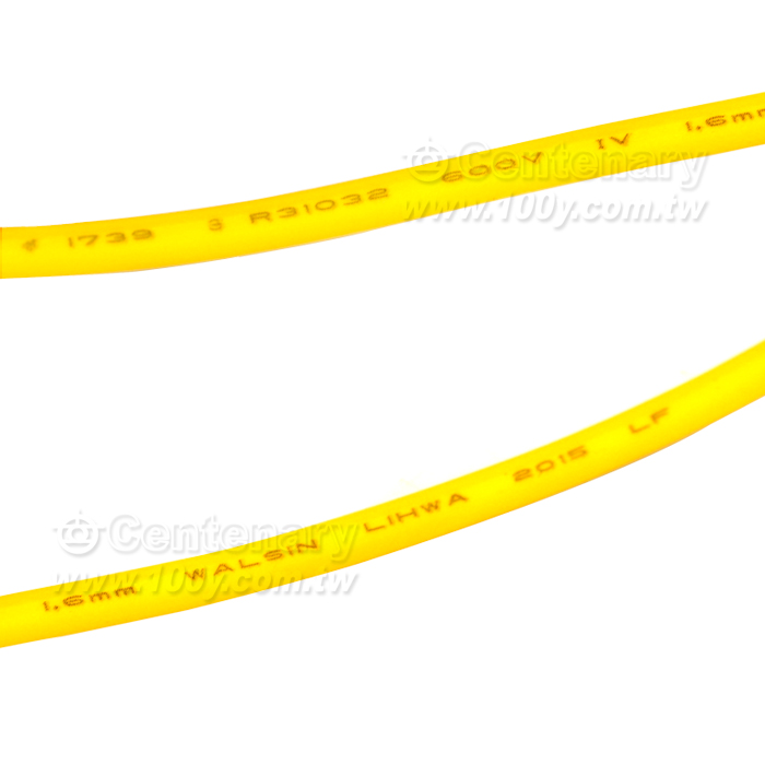 白色-單芯單支電源線 1.6mm*1C/600V - 107104 產品圖片