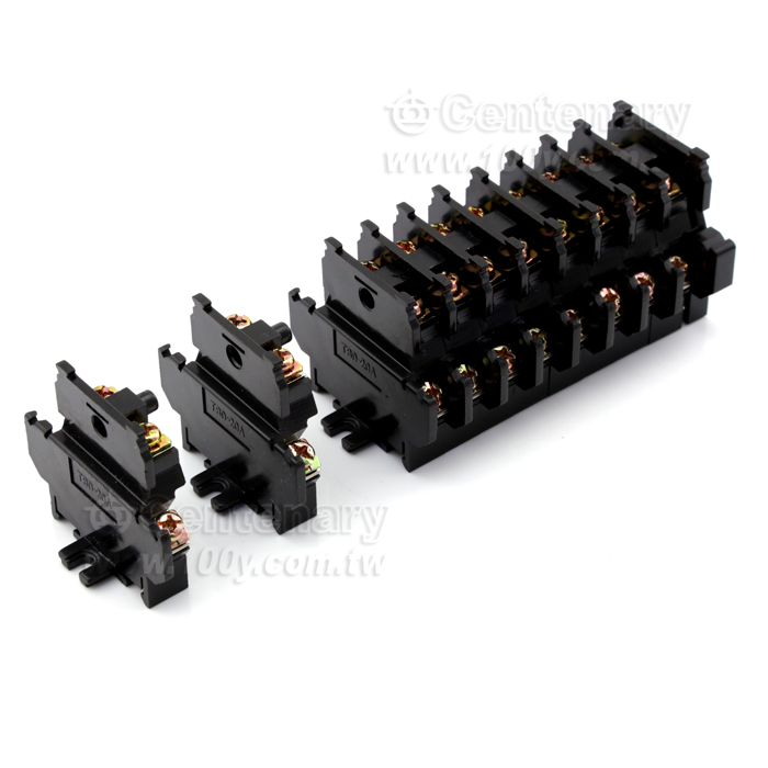 DIN Rail Mount Terminal End Bracket- Double Deck - 16510 Product Image
