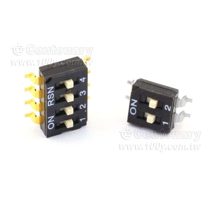 SMD型 指撥開關 2P (ROHS) 2.54mm - 63058 產品圖片