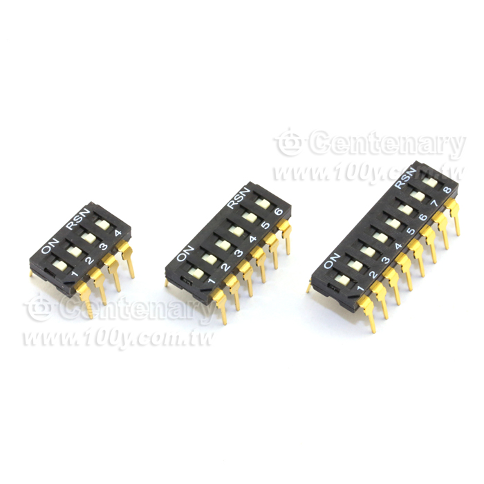 10P DIP指撥開關(平面) ROHS - 50381 產品圖片